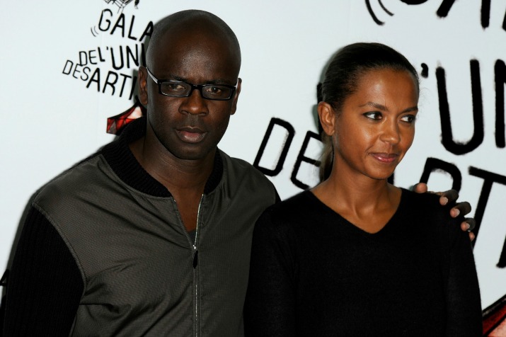 PARIS, FRANCE - NOVEMBER 12: French football player Lilian Thuram and his wife Karine Lemarchand attend the 51st edition of the 'Gala de l'Union des Artistes' held at the Alexis Gruss National Circus, on November 12, 2012 in Paris, France. Local Caption Lilian Thuram, Karine Lemarchand